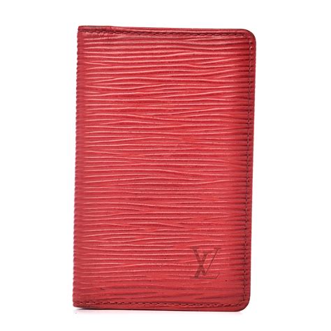 louis vuitton business card holder epi|louis vuitton side up card holder.